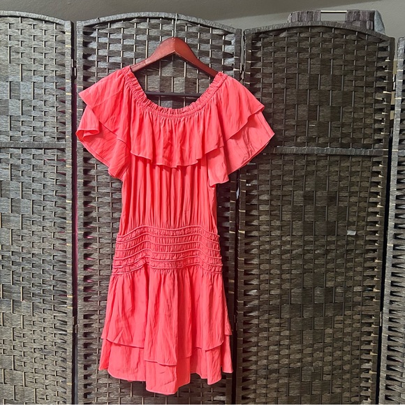 Ramy Brook Orly mini dress in Punch Smocked waist pink - Picture 8 of 8